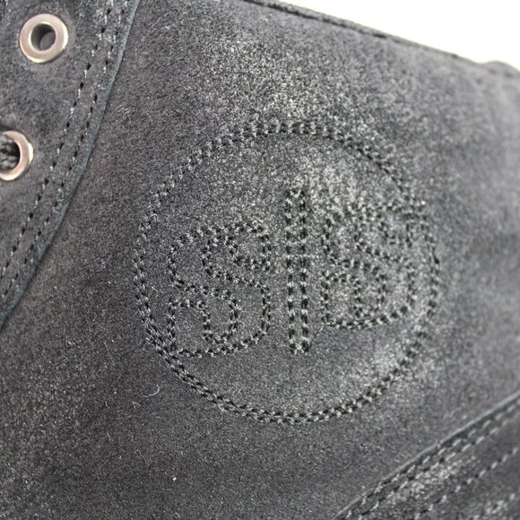 Speed And Strength Black Nine Distressed Styling Moto Sport High-Tops Size 12